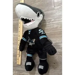 San Jose Sharks NHL Hockey SJ Sharkie Mascot 11" Plush Stuffed Animal House