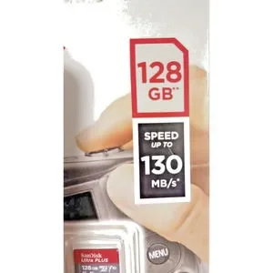 SanDisk 128GB ULTRA PLUS MicroSDXC UHS-1 Card W Adapter MicroSD Memory Card