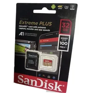 SanDisk 32GB MicroSD Extreme Capture 100MB/s A1 4K U3 Memory Card W Adapter