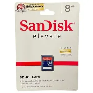 SanDisk Elevate 8 GB SDHC Card Memory Card 2012