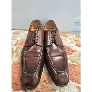 Santoni Made In Italy Men’s Leather Dress Shoes Size 11.5 Brown