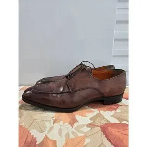 Santoni Made in Italy Men’s Leather Dress Shoes Size 11.5 Brown