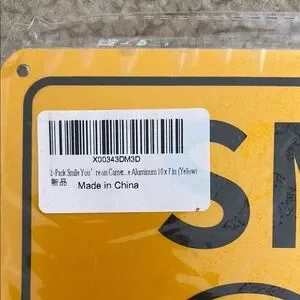Security Camera Warning Sign - Yellow