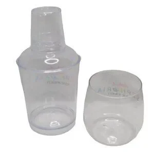Sephora Sephoria House Of Beauty Acrylic Cocktail Shaker And Wine Glass