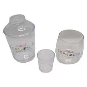 Sephora Sephoria House Of Beauty Acrylic Cocktail Shaker And Wine Glass