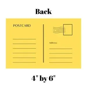 Set Of 10 Thank You Postcard