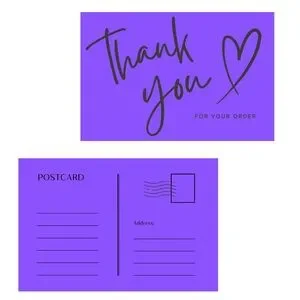 Set Of 10 Thank You Postcard