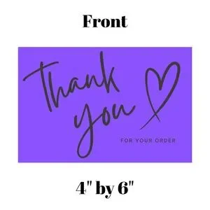 Set of 10 Thank You Postcard