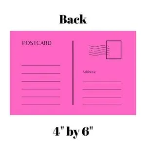 Set Of 10 Thank You Postcard
