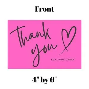 Set of 10 Thank You Postcard