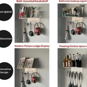 Set Of 2 - Clear Acrylic Shelf For Funko Bobbleheads Display Makeup Perfumes