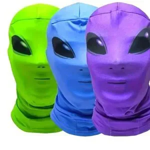 Set of 3 alien masks for costume party. New with tags