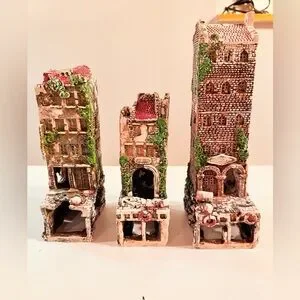 Set of 3 Brick Building Set For Fish Tank