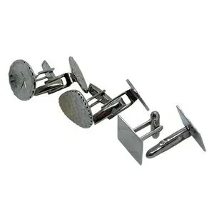 Set Of 3 Vintage Silver Cufflinks Etched Textured Designs Swank/Unsigned Vintage