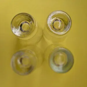 Set Of 4 Vintage Clear Shot Glasses