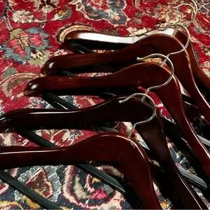 Set of 5 Wooden Hangers Suit Hanger Pack