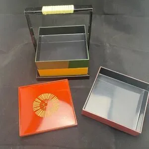 Sewing Box Or Trinket Box Mcm Japan three compartments jewelry