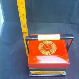 Sewing box or trinket box mcm Japan three compartments jewelry