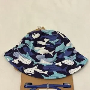 Shark Sunhat & Sunglasses Set Blue Infant