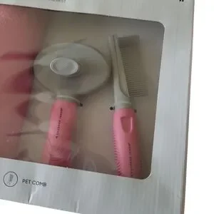 Sharper Image 3pc Pink Pet Care Kit