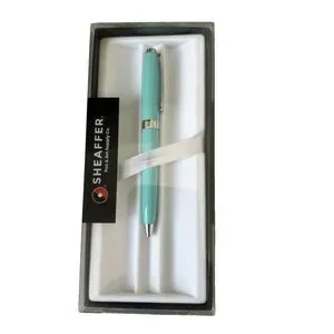 Sheaffer Prelude Mini BallPoint Pen Aqua-Turquoise Blue Gloss NEW In Gift Box