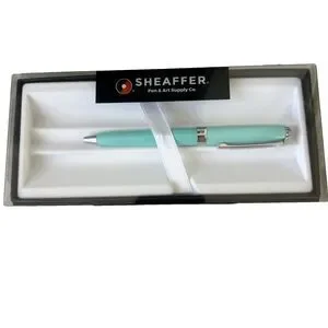 Sheaffer Prelude Mini BallPoint Pen Aqua-Turquoise Blue Gloss NEW in Gift Box