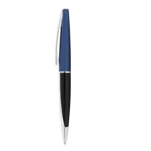 Sheaffer Taranis Black Lacquer & Blue Cap Twist Ball Point Pen New In Gift Box