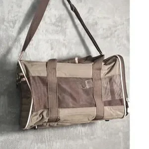 Sherpa Original Travel Deluxe Airline Approved Pet Carrier Pink Brown