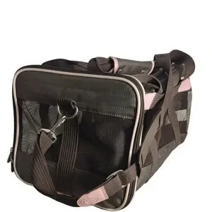 Sherpa Original Travel Deluxe Airline Approved Pet Carrier Pink Brown