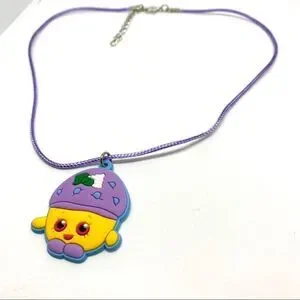 Shopkin Soft PVC Waxed Cord Kid’s Necklace (W2)
