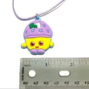 Shopkin Soft PVC Waxed Cord Kid’s Necklace (W2)