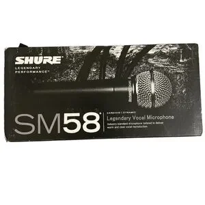 Shure SM58 Cardioid Dynamic Legendary Vocal Microphone W/Bag & Clip (Brand New)