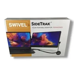 Sidetrack Swivel 12.5” Portable LCD Monitor And Accessories Tested Working