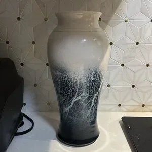 Signed Pottery Vase 12”