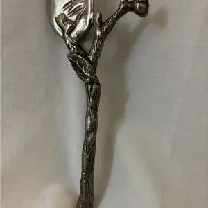 Silver Leaf Design Knife