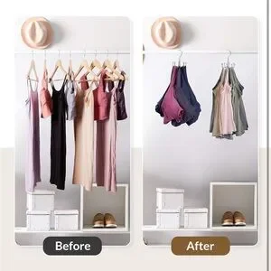 Silver Multi-Hook Hanger Organizer Closet