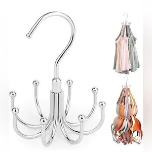 Silver Multi-Hook Hanger Organizer Closet