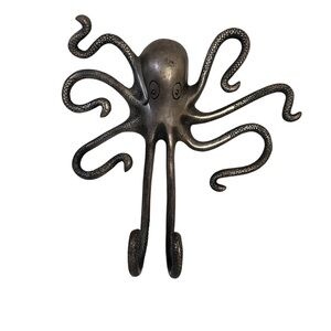 Silver Octopus Wall Hook