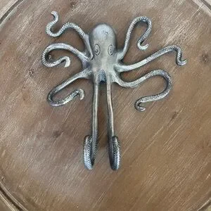 Silver Octopus Wall Hook