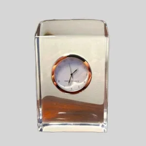 Simon Pearce crystal desk clock Simon Pearce crystal desk clock