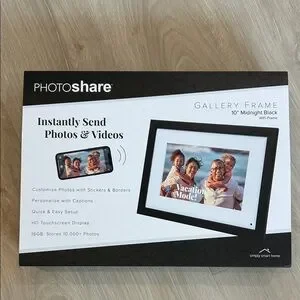 Simply Smart Home 10" Black Digital Gallery Frame New In Box
