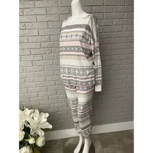 Simply Vera Multicolored Soft 2 Pcs Pajama Set Size S