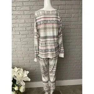 Simply Vera Multicolored Soft 2 Pcs Pajama Set Size S