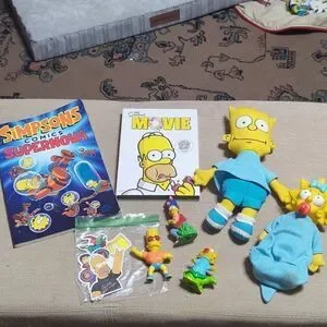 Simpsons Comics Supernova 1990 Simpsons Plush Bart  Maggie stickers minis