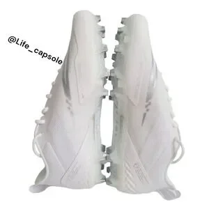 Size 13 Nike Alpha Huarache 8 Pro Lacrosse White Silver CW4439-100 NEW Men's