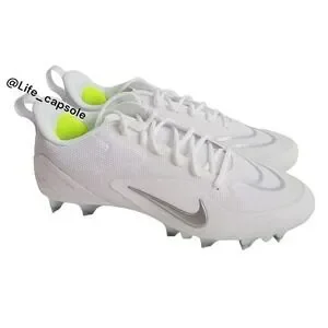 Size 13 Nike Alpha Huarache 8 Pro Lacrosse‎ White Silver CW4439-100 NEW Men's