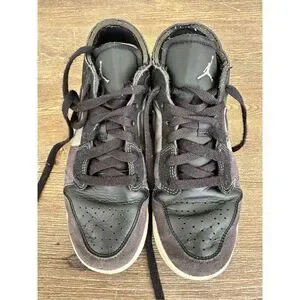 Size 5.5Y - Jordan 1 Low Inside Out Black Gray