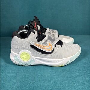 Size 7.5 - Men’s Nike KD Trey X Wolf Grey Volt Crimson Shoes