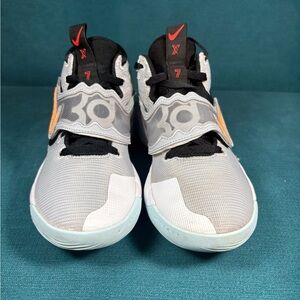 Size 7.5 - Men’s Nike KD Trey X Wolf Grey Volt Crimson Shoes