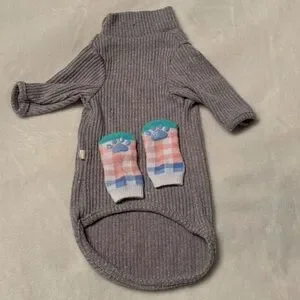 Size XS cat shirt and cat socks